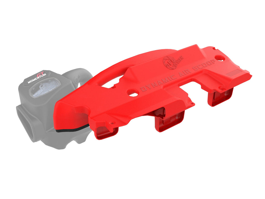 aFe Power Red Edition Dynamic Air Scoop XL for Intake Kits 50-70119D and 50-70119R (50-70119AR)