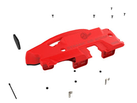 aFe Power Red Edition Dynamic Air Scoop XL for Intake Kits 50-70119D and 50-70119R (50-70119AR)
