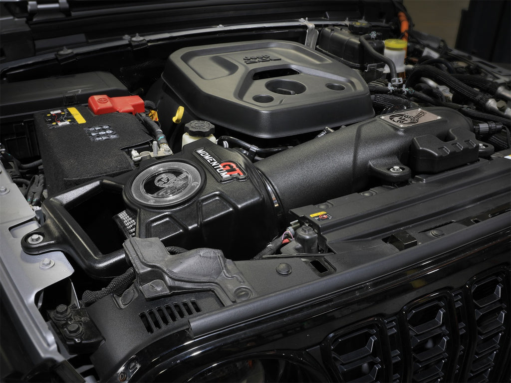 aFe Power Momentum Sealed Intake w/ Pro DRY S Jeep Wrangler 4xe (JL) 24-25 L4-2.0L (t) Hybrid (50-70123D)