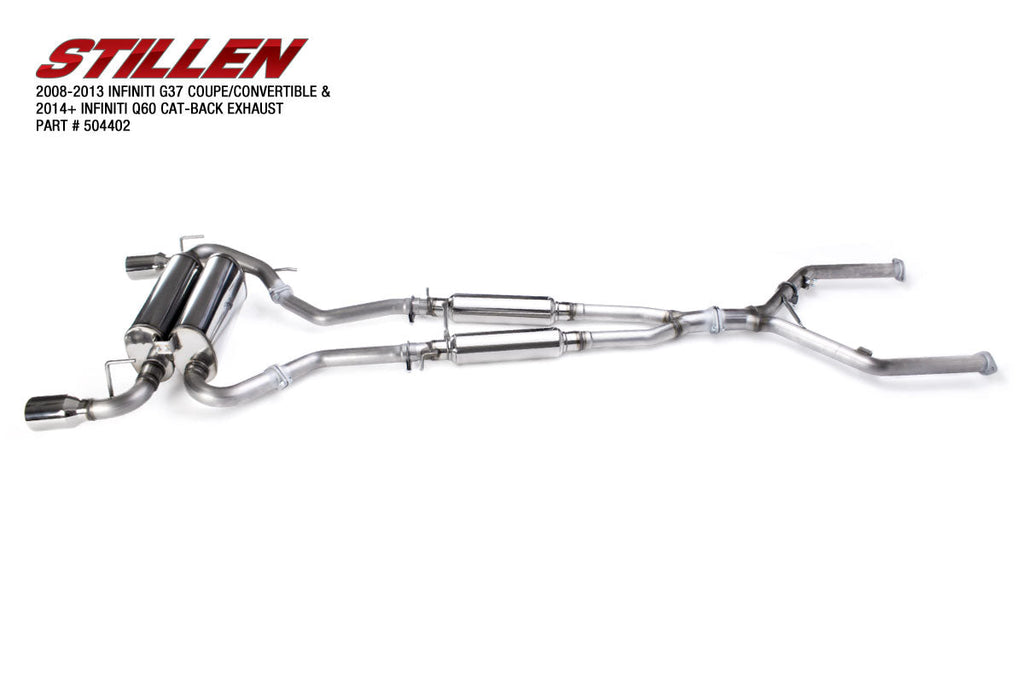 Infiniti G37/Q60 Stainless Cat-Back Exhaust System 08-13 Infiniti G37 Coupe 14-15 Infiniti Q60 Stillen