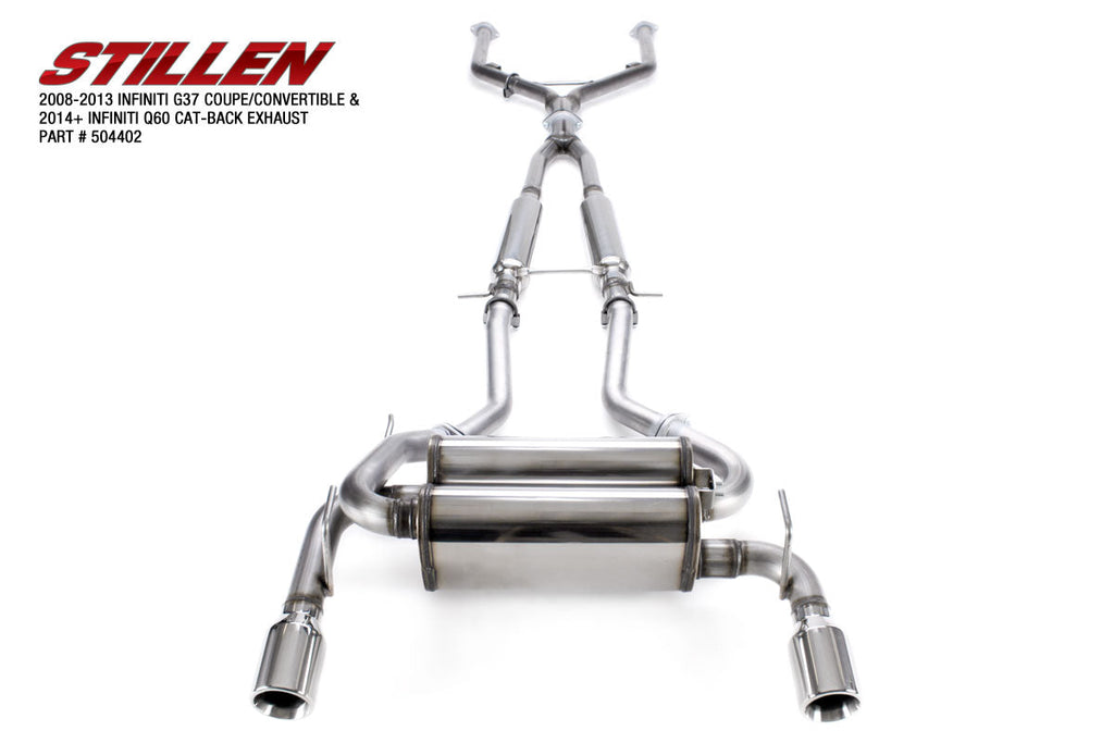 Infiniti G37/Q60 Stainless Cat-Back Exhaust System 08-13 Infiniti G37 Coupe 14-15 Infiniti Q60 Stillen