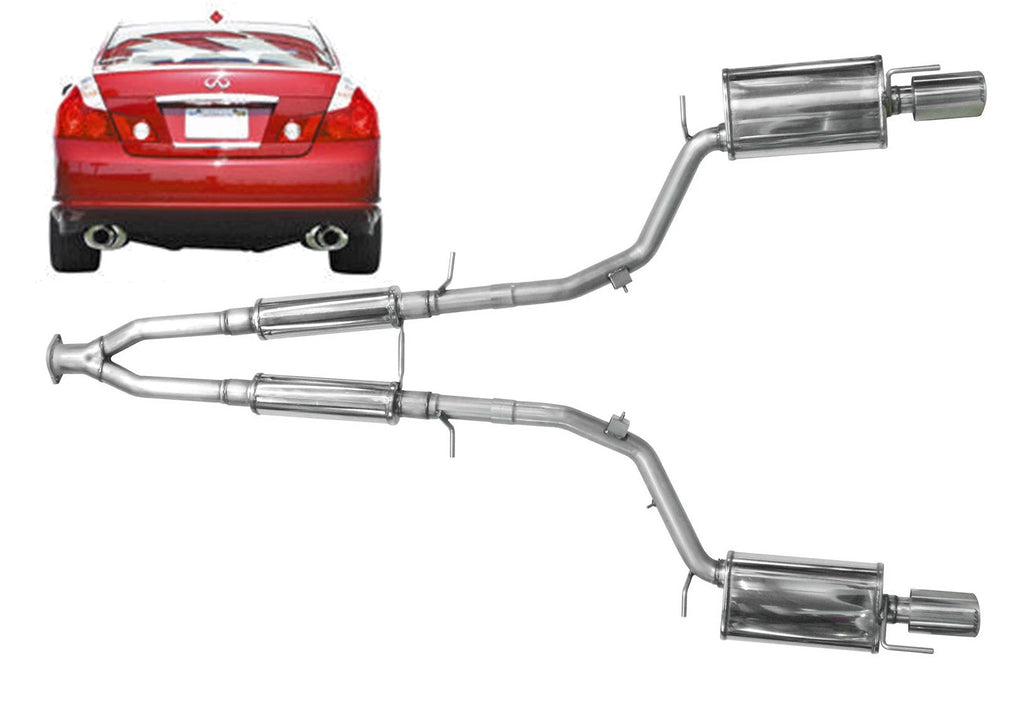 Infiniti M35 Stainless Steel Near Cat-Back Exhaust System For 06-10 Infiniti M35 Stillen