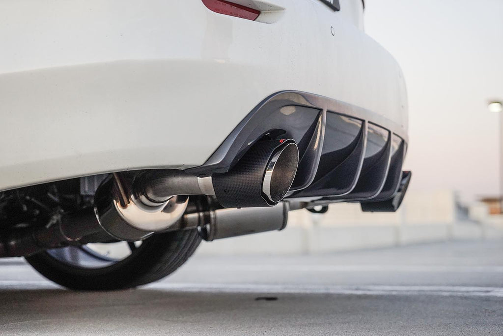 Infiniti Q50 3.0t Cat Back Exhaust w/ Carbon Fiber Tips For 16-21 Infiniti Q50 3.0t Stillen