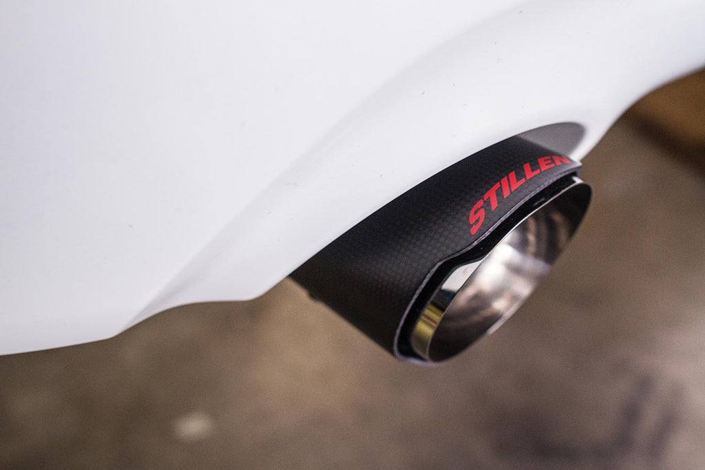 Infiniti Q50 3.0t Cat Back Exhaust w/ Carbon Fiber Tips For 16-21 Infiniti Q50 3.0t Stillen