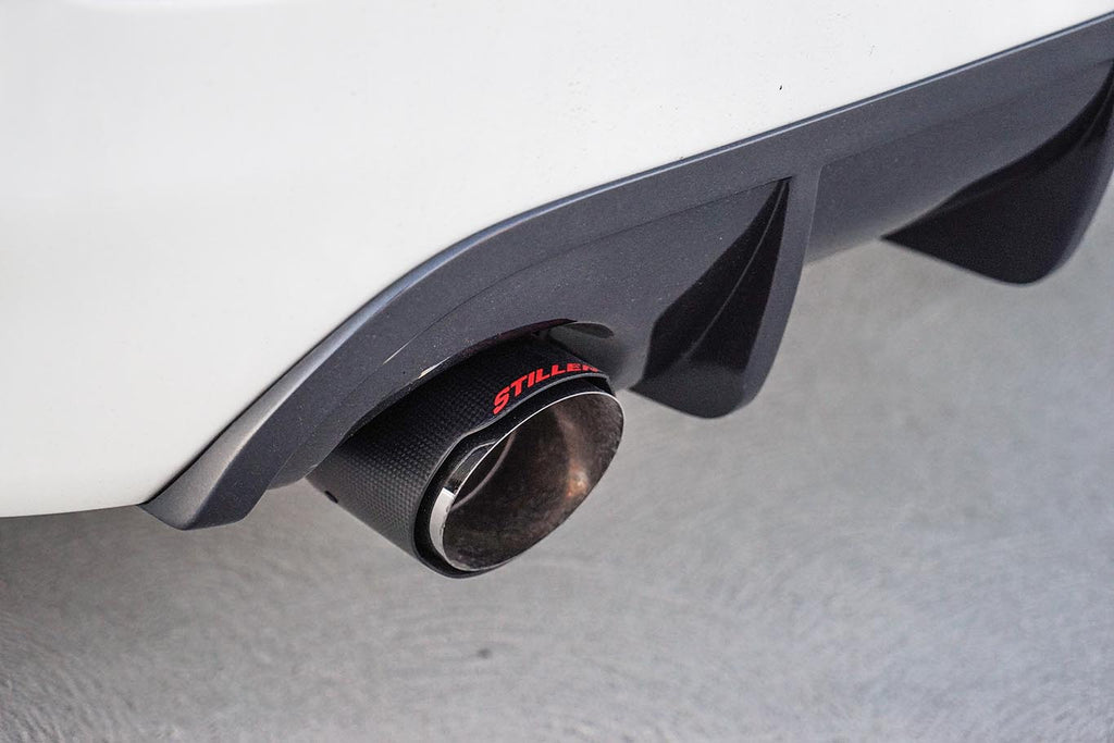 Infiniti Q50 3.0t Cat Back Exhaust w/ Carbon Fiber Tips For 16-21 Infiniti Q50 3.0t Stillen