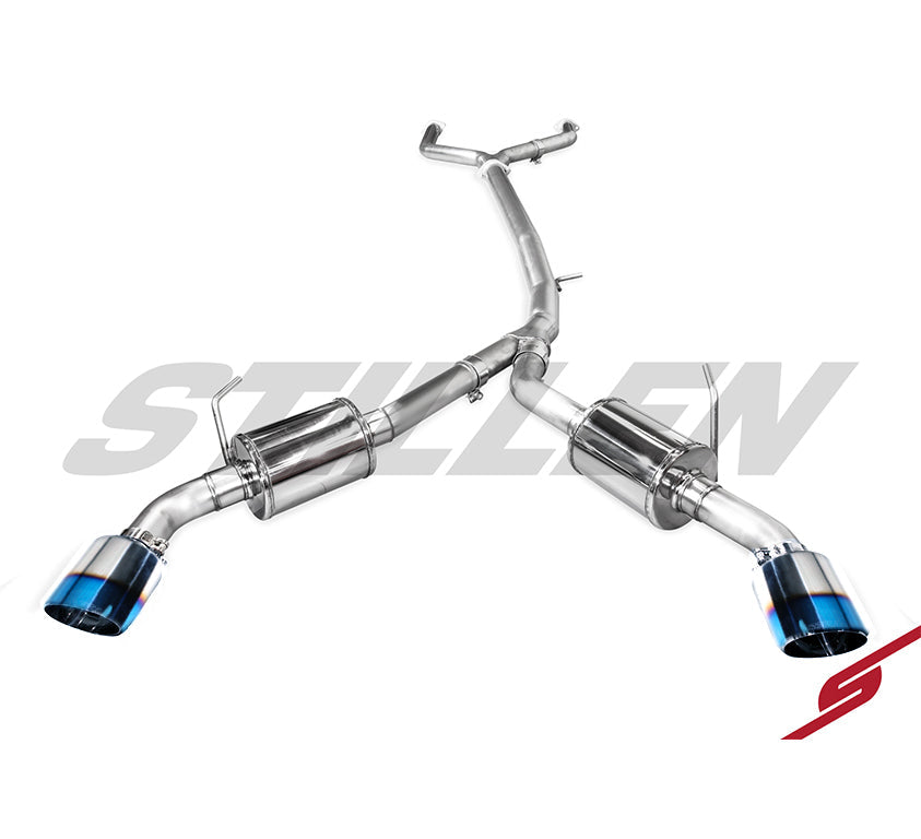 Infiniti Q50 3.0t Cat Back Exhaust w/ Burnt Tips For 16-21 Infiniti Q50 3.0t Stillen