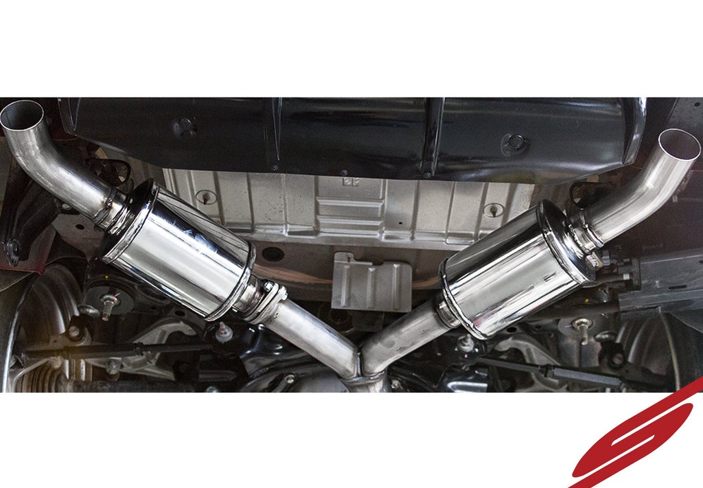 Infiniti Q60 3.0t Cat Back Exhaust Polished Tips For 17-21 Infiniti Q60 3.0t Stillen