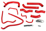 HPS Reinforced Red Silicone Radiator Hose Kit Coolant for Toyota 00-05 MR2 Spyder (57-1432-RED)