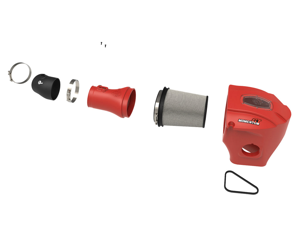 aFe Power Momentum GT Limited Edition Cold Air Intake 15-16 Dodge Challenger/Charger SRT Hellcat - Red (51-72204-R)