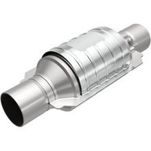 Load image into Gallery viewer, MagnaFlow Conv Univ 2.5in Inlet/Outlet Center/Center Round 9in Body L x 5.125in W x 13in Overall L (51236)