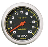 AutoMeter 3 3/8in Pro-Comp In-Dash 10000 RPM Tachometer (5161)