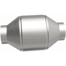 Load image into Gallery viewer, MagnaFlow Conv Univ 2.5in Inlet/Outlet Center/Center Round 3in Body L x 5in W x 8.75in Overall L (51656)