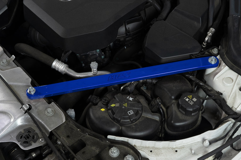 HPS Performance 2-piece bolt on Front Strut Bar (42-115BL)