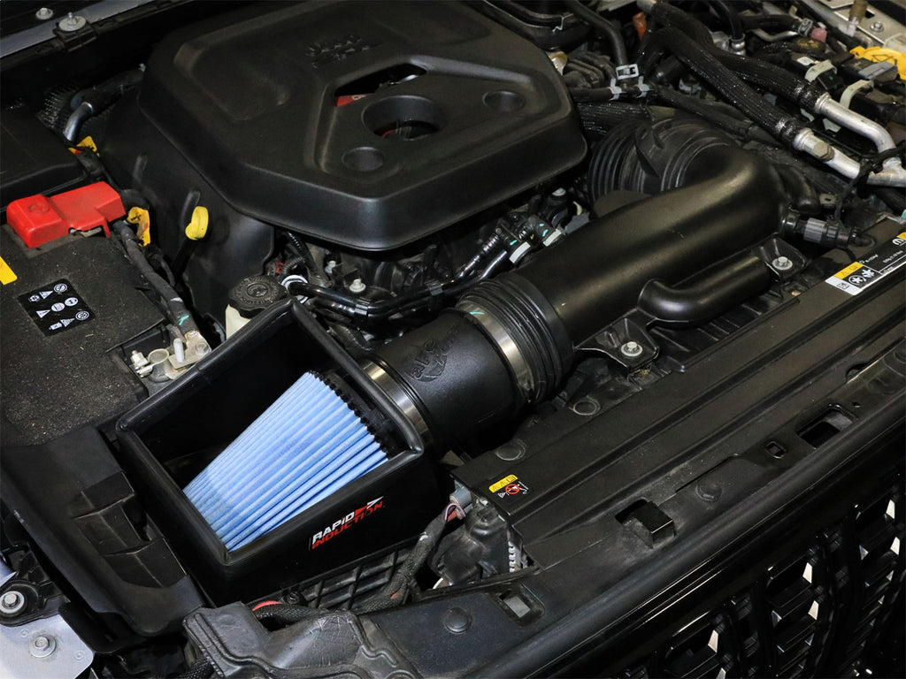 aFe Power 24-26 Jeep Wrangler JL L4-2.0L Rapid Induction Cold Air Intake System w/ D2 Dura-Dry Filter (52-10021V)