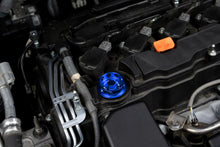 Load image into Gallery viewer, HPS Performance Anodized Billet Aluminum Engine Oil Cap Blue (5269-104BL)