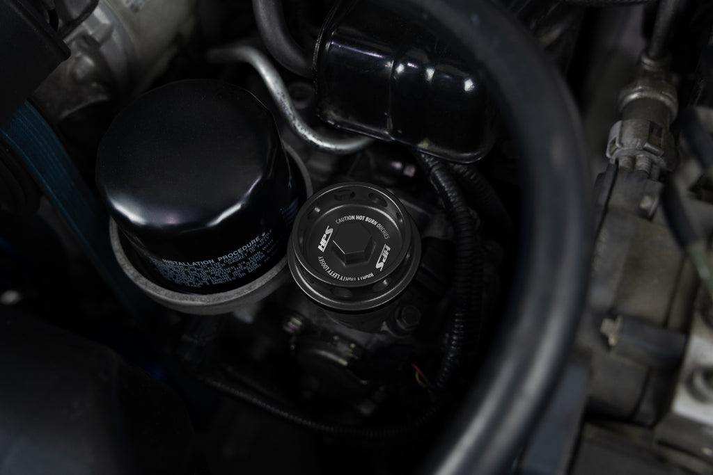HPS Performance Anodized Billet Aluminum Engine Oil Cap Black (5269-106WB)