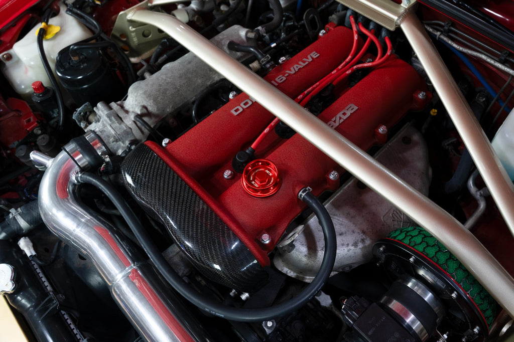 HPS Performance Anodized Billet Aluminum Engine Oil Cap Red (5269-107R)