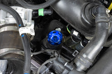 Load image into Gallery viewer, HPS Performance Anodized billet aluminum twist-lock oil cap, 38mm top diameter, 38mm height (5269-110BL)
