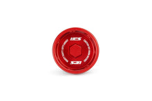 Load image into Gallery viewer, HPS Performance Anodized billet aluminum twist-lock oil cap, 38mm top diameter, 38mm height (5269-110R)