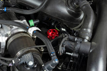 Load image into Gallery viewer, HPS Performance Anodized billet aluminum twist-lock oil cap, 38mm top diameter, 38mm height (5269-110R)