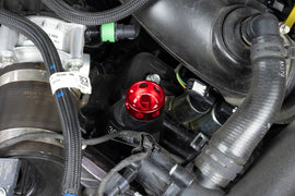 HPS Performance Anodized billet aluminum twist-lock oil cap, 38mm top diameter, 38mm height (5269-110R)