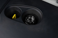Load image into Gallery viewer, HPS Performance Anodized billet aluminum twist-lock oil cap, 56mm top diameter, 38mm height (5269-111WB)