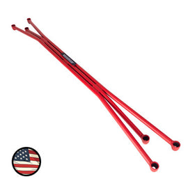 Nameless Performance Front Strut Tower Brace - Kia Optima & Hyundai Sonata (2011-2015) - Wrinkle Red (FSTB-O-RED)