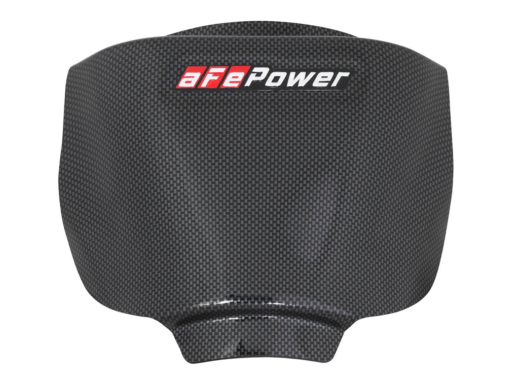 aFe Power MagnumFORCE Intake Rain Shield 15-16 Dodge Challenger SRT Hellcat 6.2L V8 (sc) - Carbon Finish (54-12808-C)