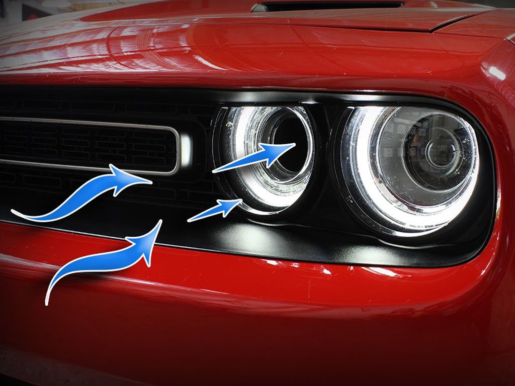aFe Power Dynamic Air Scoop 2015 Dodge Challenger V6-3.6 / V8-5.7/6.4L HEMI - Blue (54-72203-SL)