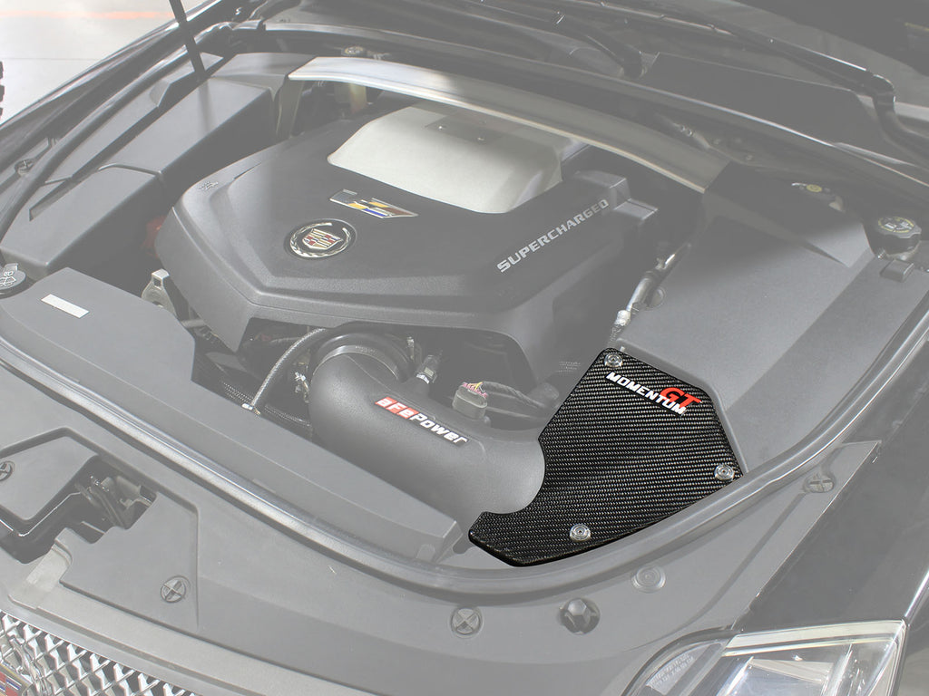 aFe Power Momentum GT Carbon Fiber Intake System Housing Cover 09-15 Cadillac CTS-V V8-6.2L (sc) (54-74207-CV)