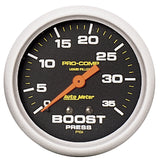 AutoMeter Pro-Comp 2 5/8in 0-35 PSI Liquid Filled Mech Boost Pressure Gauge (5404)