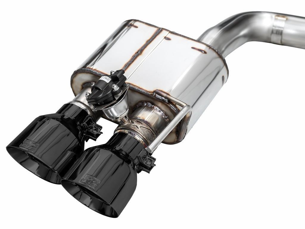 AWE Tuning AWE SwitchPathâ„¢ Exhaust for S650 Mustang GT Coupe - Quad Diamond Black Tips - 3025-43650