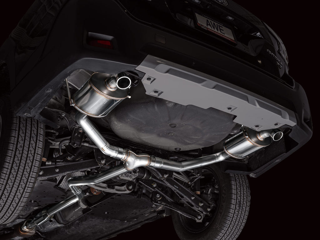 AWE Tuning 20-25 Subaru Outback (Wilderness & XT) 0FG Catback Exhaust w/Dual BashGuards (3015-38246)
