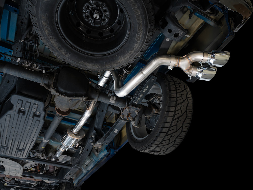 AWE Tuning 21-25 Ford F150 (14th Gen Reg Cab) Cat-Back Exhaust - 4.5in Dual Side Exit Chrome Tips (3015-32145)