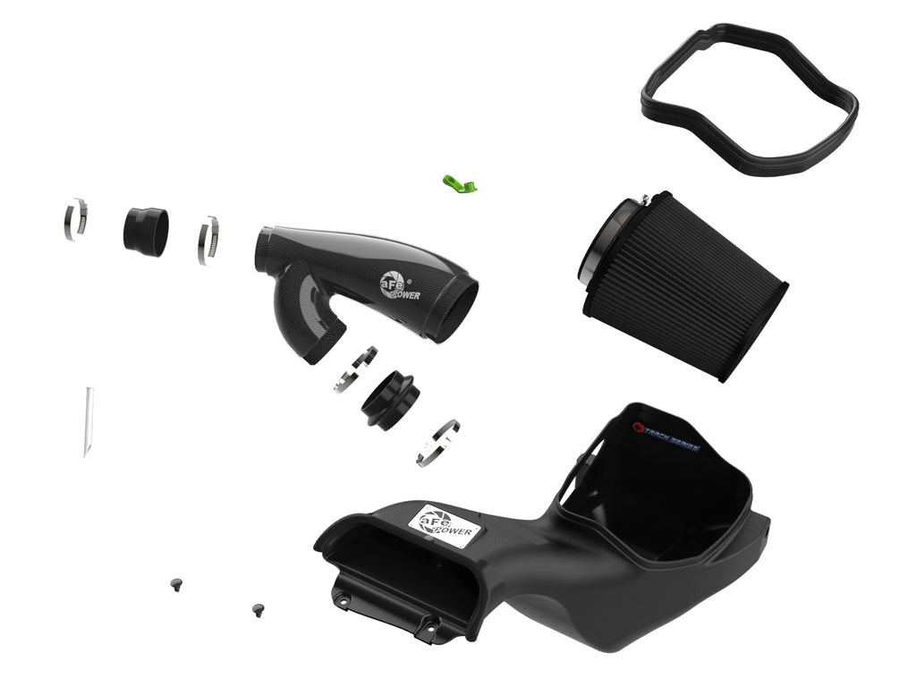 aFe Power 21-24 Ford F150 Raptor Track Series Carbon Fiber Cold Air Intake System w/ Black Pro 5R Filter (57-10031K)
