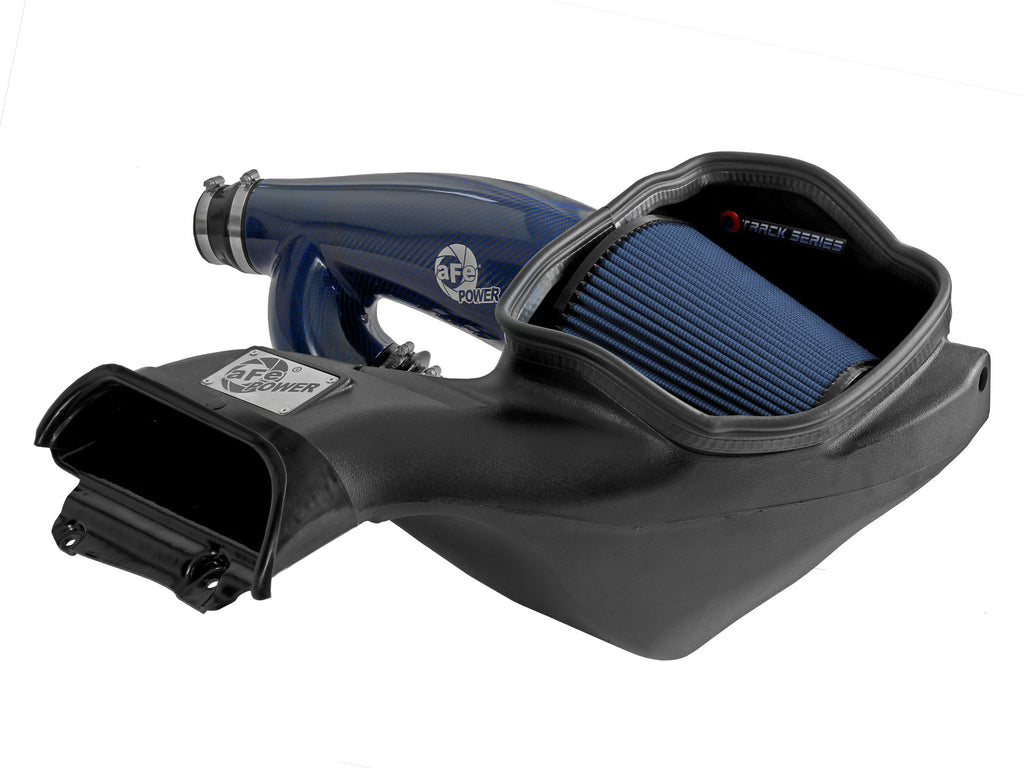aFe Power 17-24 Ford F-150 Track Series Blue Kevlar Carbon Fiber C/A Intake System w/Black Pro 5R Filter (57-10031RL)