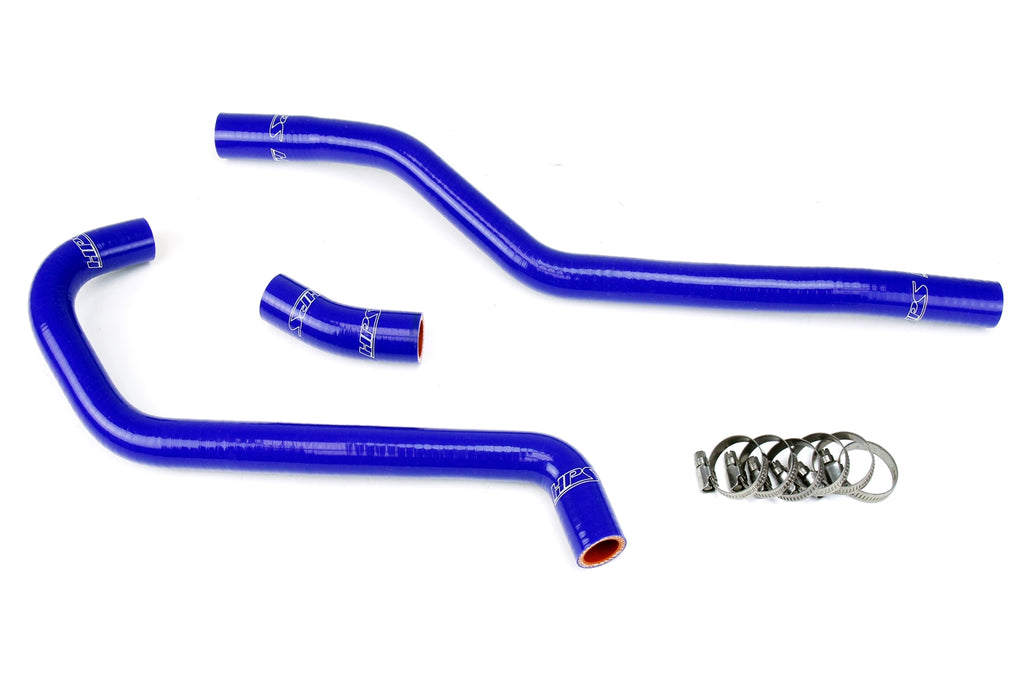 HPS Performance High Temp 3-ply Reinforced Silicone,Replace OEM Rubber Radiator Coolant Hoses (57-1347-BLUE)