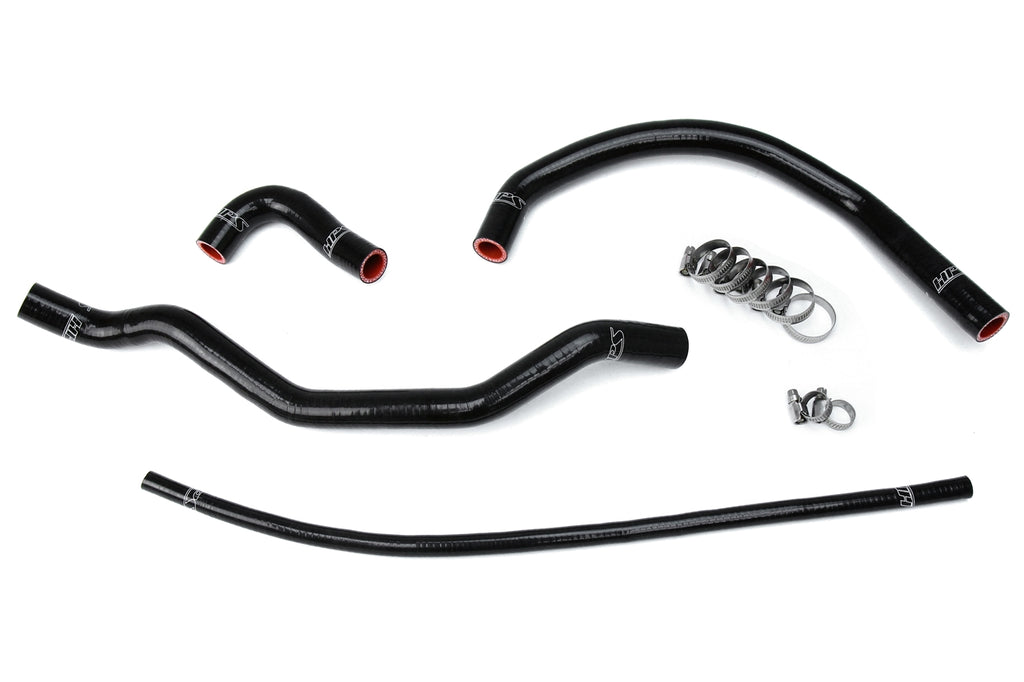 HPS Performance High Temp 3-ply Reinforced Silicone,Replace OEM Rubber Radiator Coolant Hoses (57-1348-BLK)