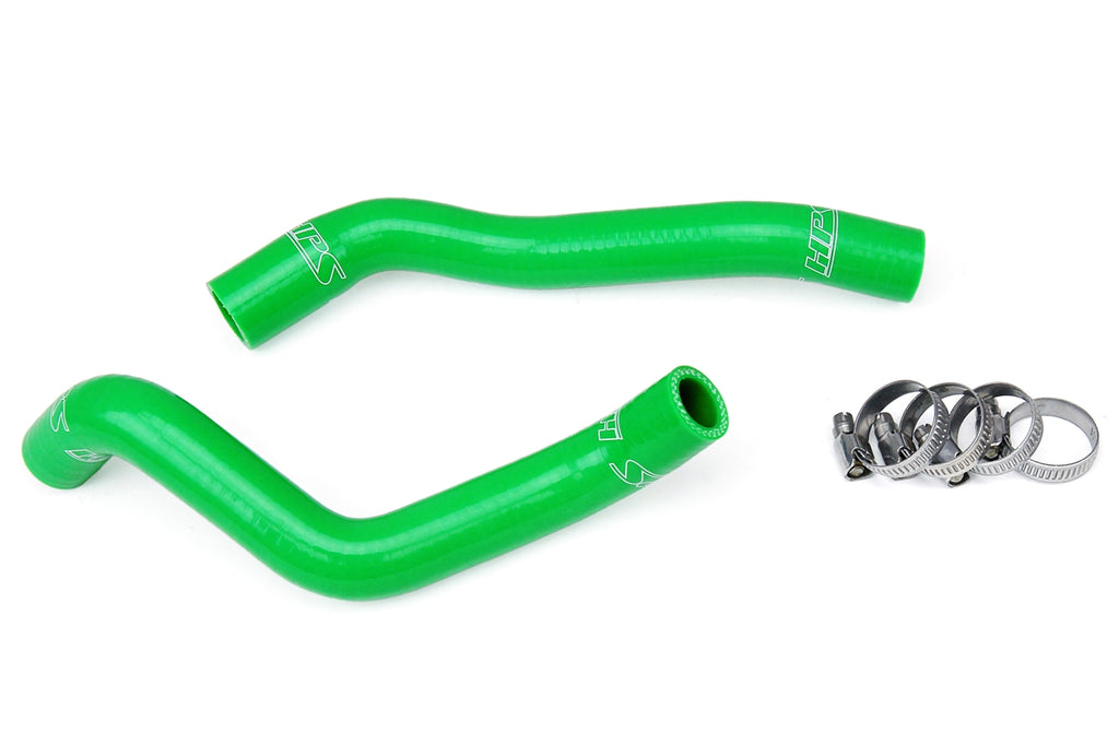 HPS Performance High Temp 3-ply Reinforced Silicone,Replace OEM Rubber Radiator Coolant Hoses (57-1368-GRN)