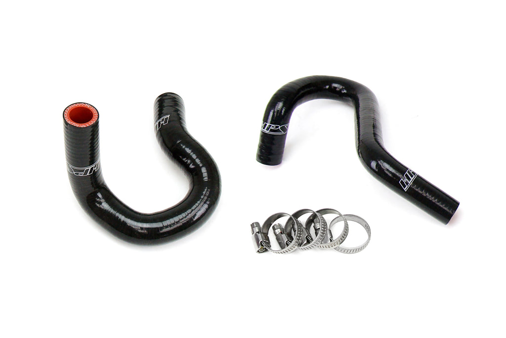 HPS Performance High Temp 3-ply Reinforced Silicone, Replaces Rubber Heater Coolant Hoses (57-1416H-BLK)