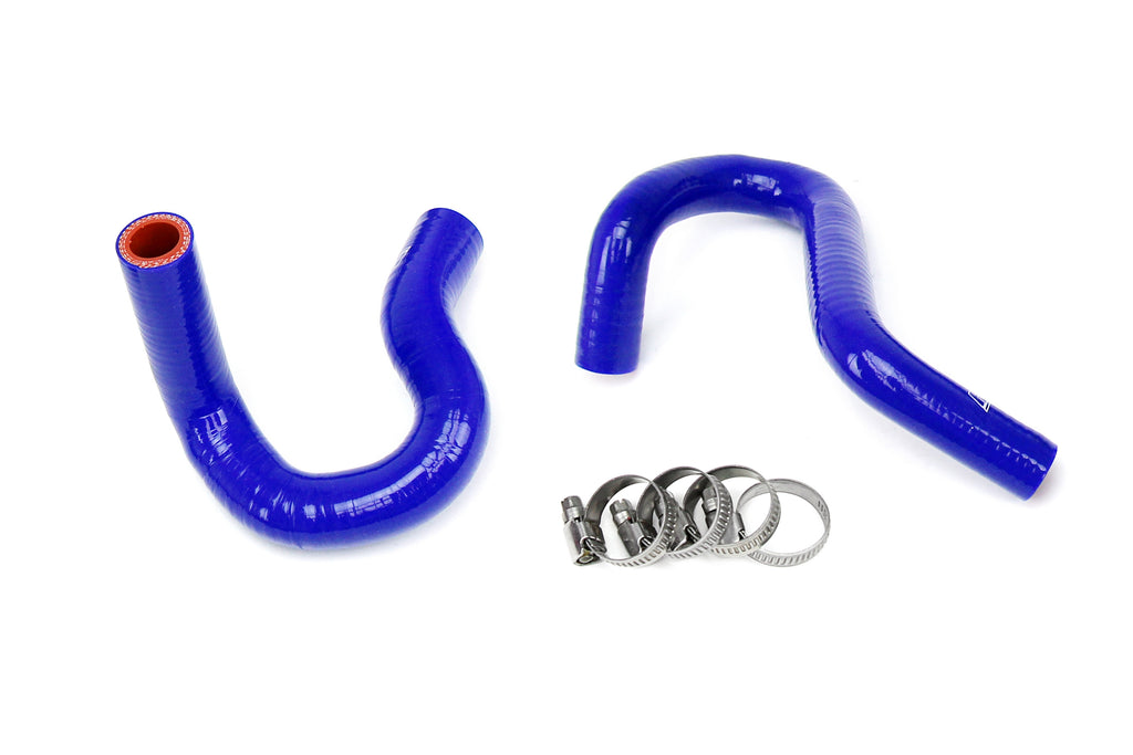 HPS Performance High Temp 3-ply Reinforced Silicone, Replaces Rubber Heater Coolant Hoses (57-1416H-BLUE)