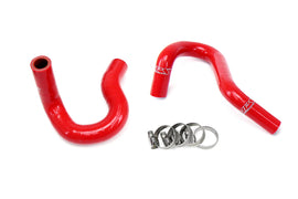 HPS Performance High Temp 3-ply Reinforced Silicone, Replaces Rubber Heater Coolant Hoses (57-1416H-RED)