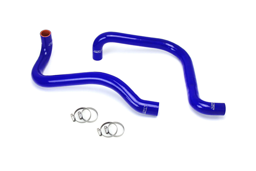 HPS Performance High Temp 3-ply Reinforced Silicone, Replaces Rubber Radiator Coolant Hoses (57-1589R-BLUE)
