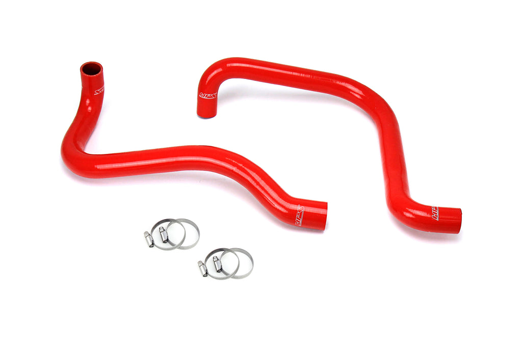 HPS Performance High Temp 3-ply Reinforced Silicone, Replaces Rubber Radiator Coolant Hoses (57-1589R-RED)