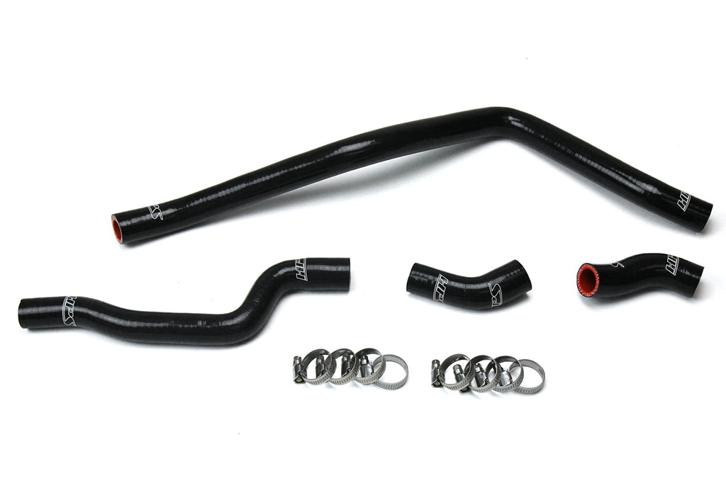 HPS Performance High Temp 3-ply Reinforced Silicone,Replace OEM Rubber Radiator Coolant Hoses (57-1615-BLK)