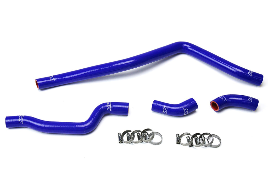 HPS Performance High Temp 3-ply Reinforced Silicone,Replace OEM Rubber Radiator Coolant Hoses (57-1615-BLUE)
