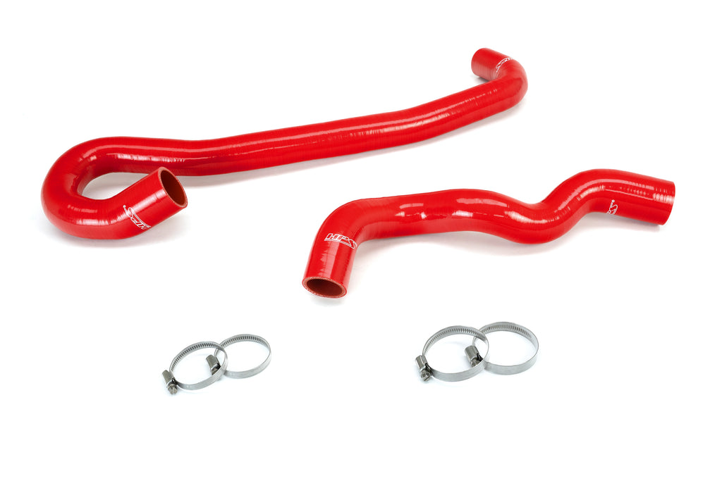 HPS Performance High Temp 3-ply Reinforced Silicone, Replaces OEM Rubber Radiator Coolant Hoses (57-2278-RED)
