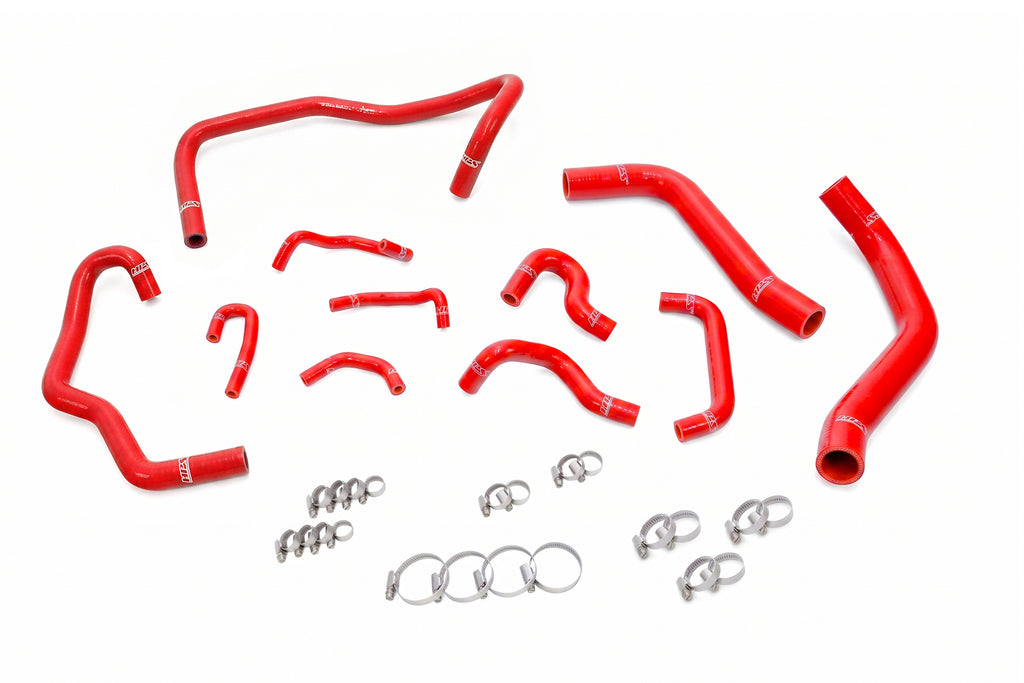 HPS Performance High Temp 3-ply Reinforced Silicone Radiator, Heater, Ancillary Hoses (57-2281-RED)