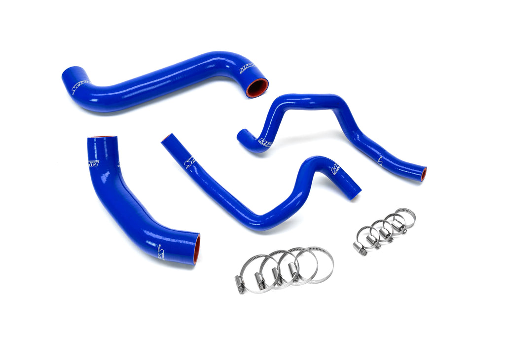 HPS Performance High temp 3-ply reinforced silicone, replaces OEM radiator and heater hoses (57-2302-BLUE)