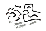 HPS Performance High temp 3-ply reinforced silicone, replaces rubber OEM ancillary coolant hoses (57-2303-BLK)